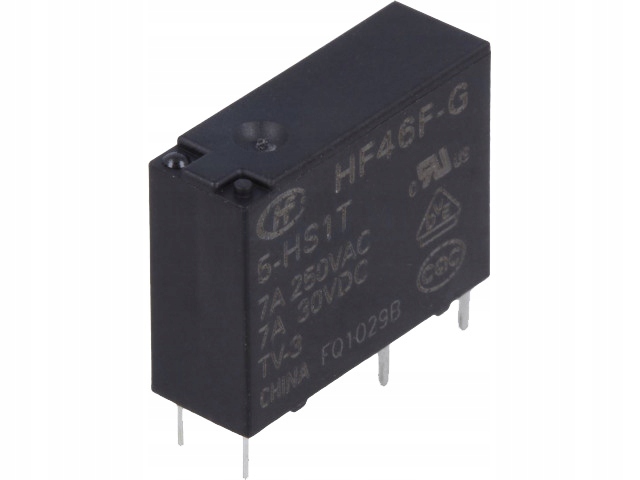 

HF46F-G/005-HS1T Przekaźnik Spst-no 5VDC 7A 250VAC
