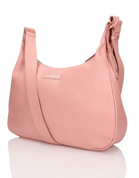 Velká Prostorná Kožená Taška Mkj Smyk Růžová