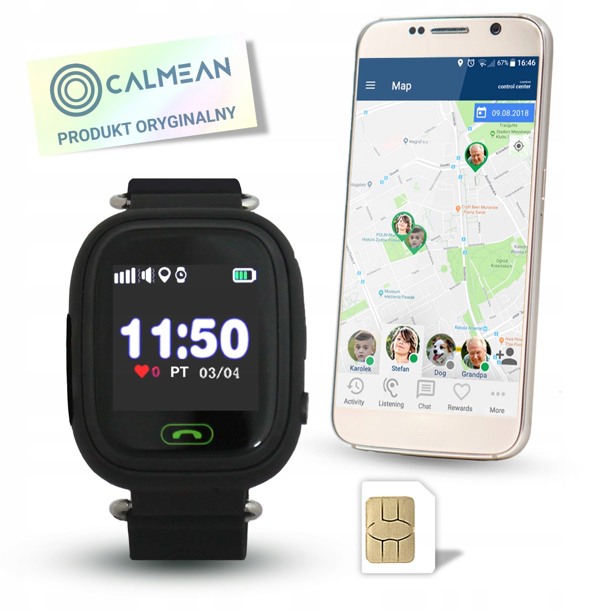 

Smartwatch Dla Dzieci Calmean Zegarek+GPS+WiFi+SIM