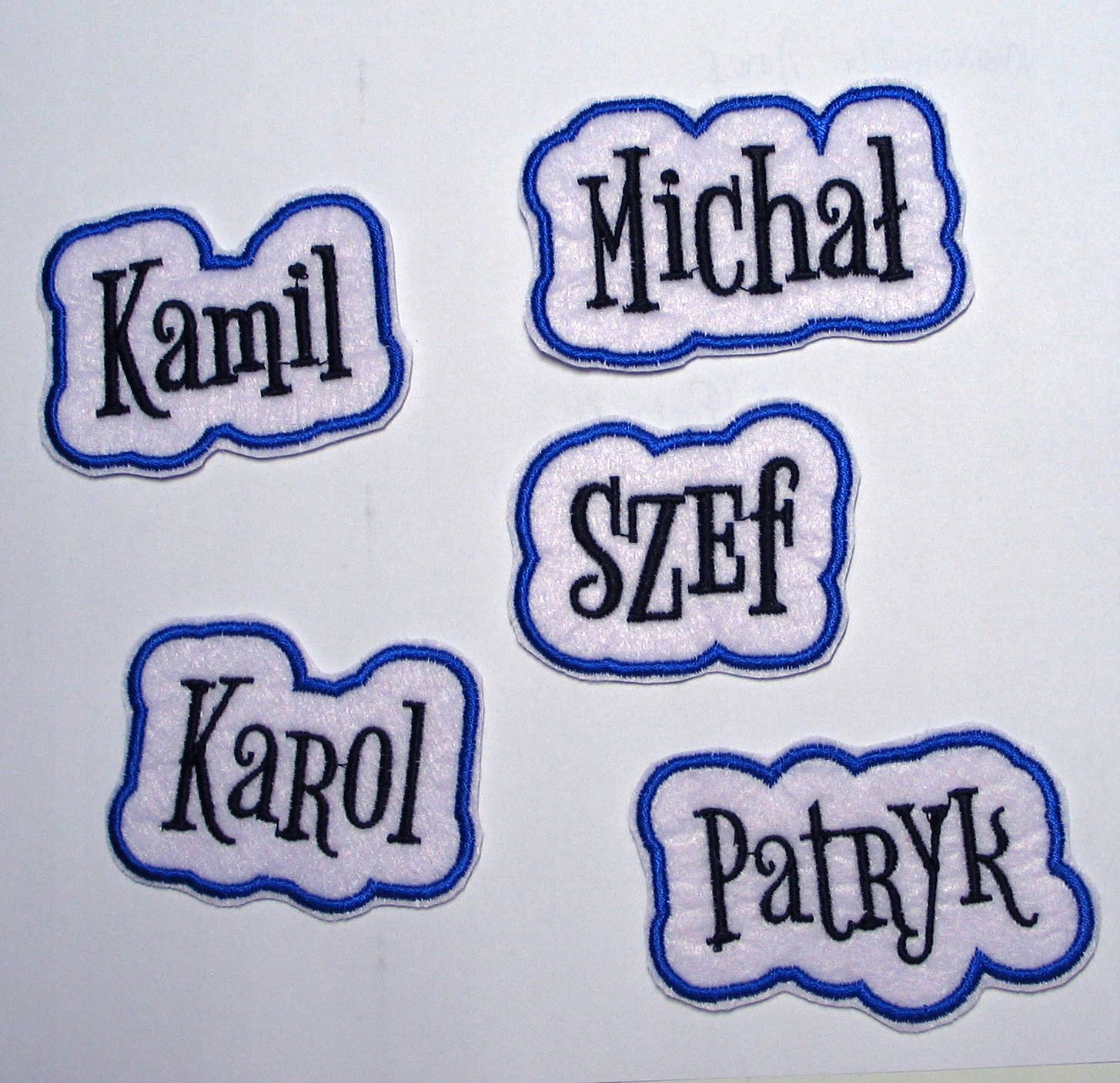 NASZYWKA termo naprasowanka aplikacja imię imienni Kolor wielokolorowy