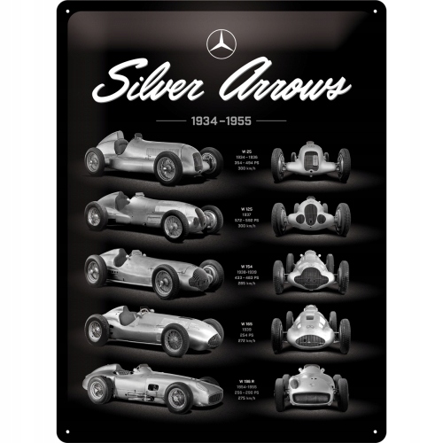 Tablica szyld MERCEDES-BENZ SILVER ARROWS 30x40