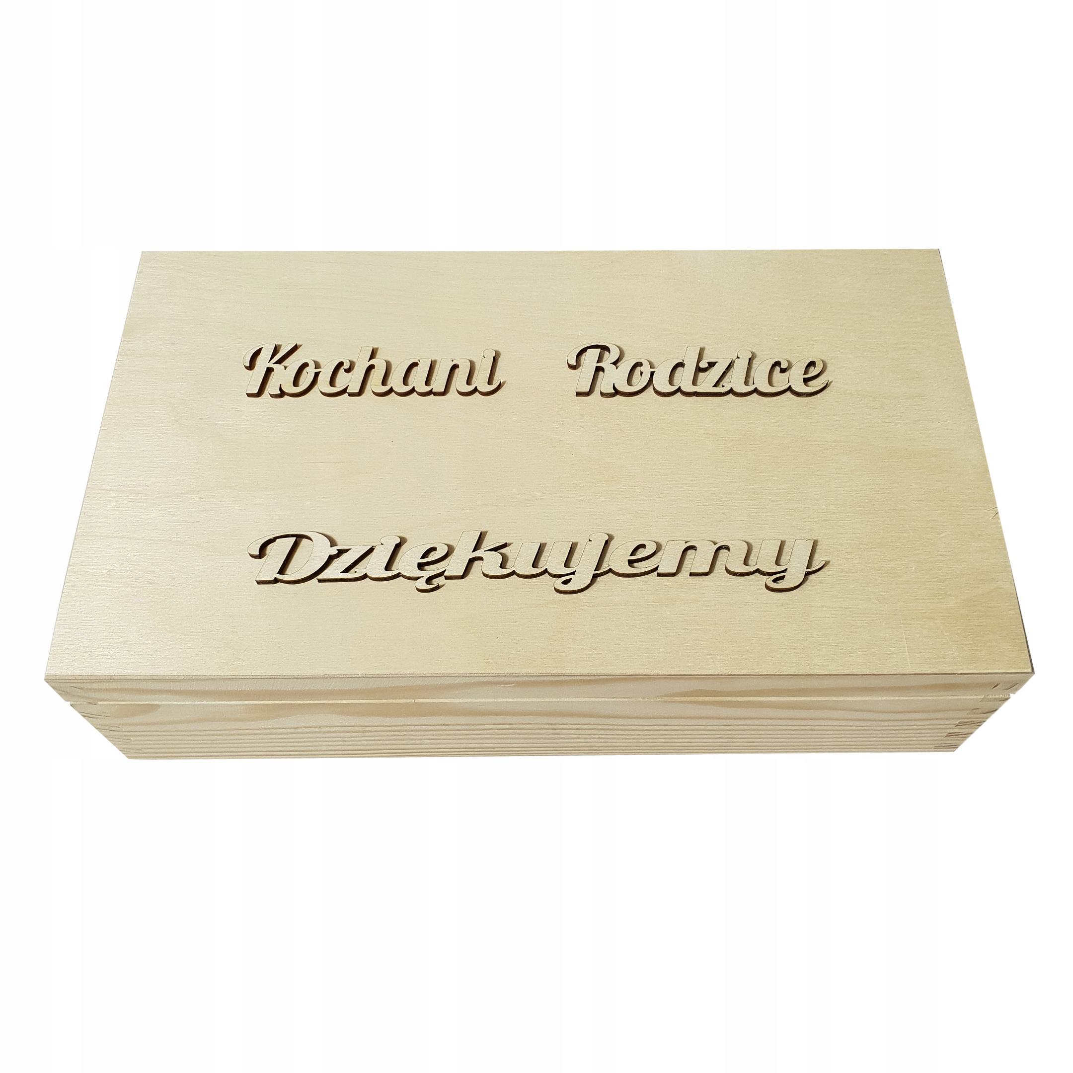 

Drewniany Napis Kochani Rodzice Podziękowanie Eko