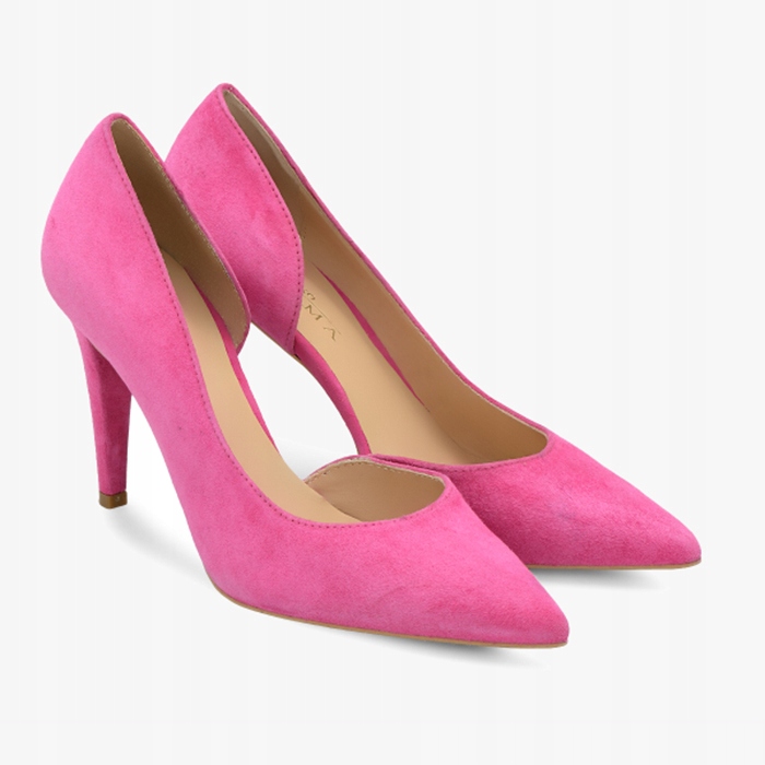 Ryłko 9SMW2_T_PZ7 růžová vel. 39,5 velurová špendlíka