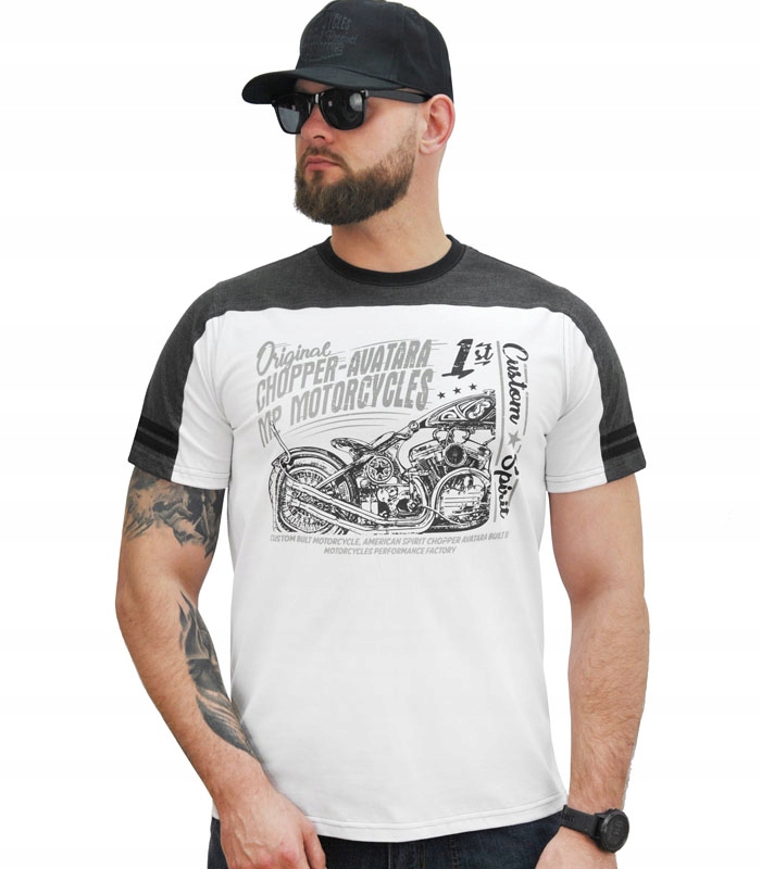 

T-shirt, koszulka męska motocyklowa chopper, L
