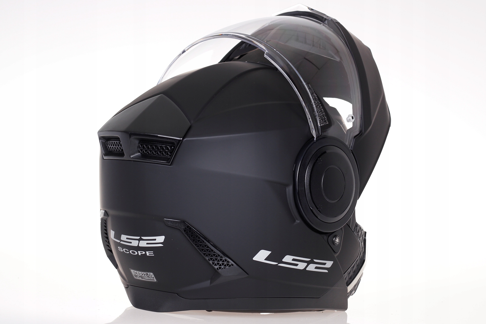 SZCZĘKOWY KASK MOTOCYKLOWY LS2 FF902 SCOPE FLIP-UP Kolor czarny