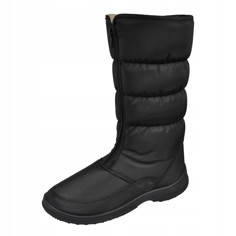 Śniegowce damskie naturalna wełna czarny 40