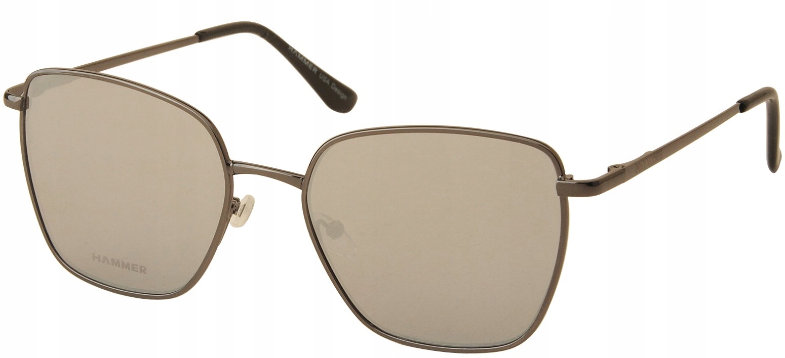 MODNE OKULARY PRZECIWSŁONECZNE HAMMER 1675 SREBRNE