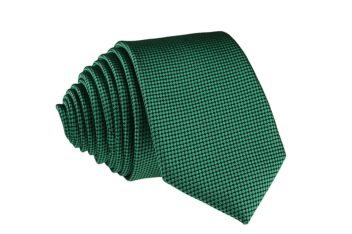 

Krawat Wąski Śledź Zielony W Kropki Kropeczki