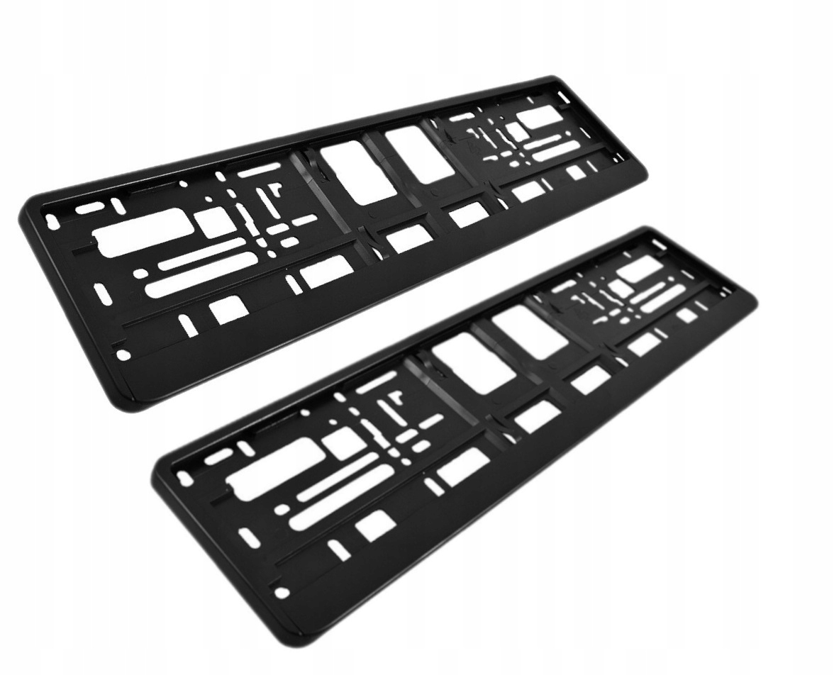 

Ramki pod Tablice Rejestracyjna Czarna Zestaw 2SZT