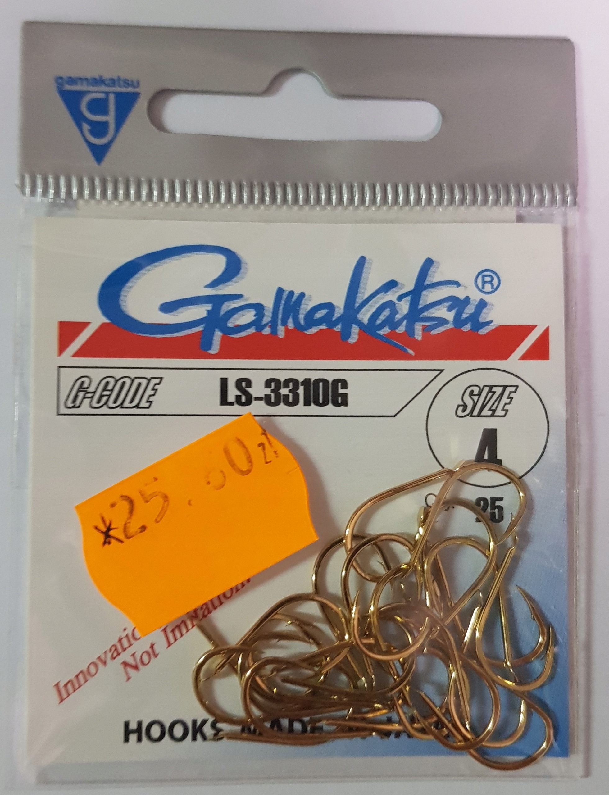 Haczyki Gamakatsu LS-3310G nr 4 złoty
