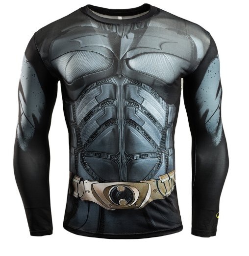 Koszulka Termoaktywna Siłownia BATMAN DARK 3XL Kolor szary