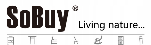 SoBuy Luksusowy Wózek kuchenny Komoda Regał półka na przyprawy FKW33-W Materiał płyta MDF