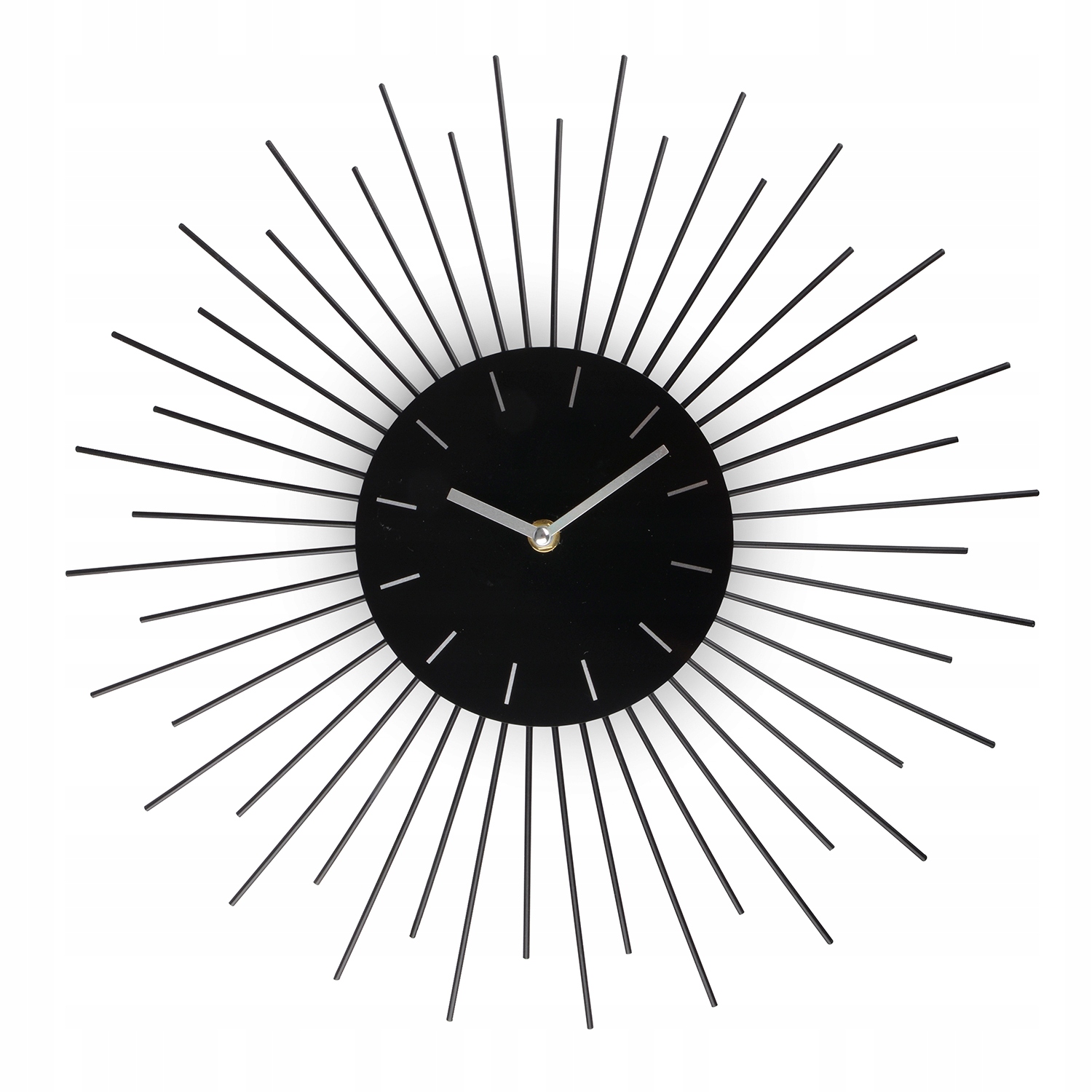 

Zegar Słońce metalowy k. czarny śr. 42cm