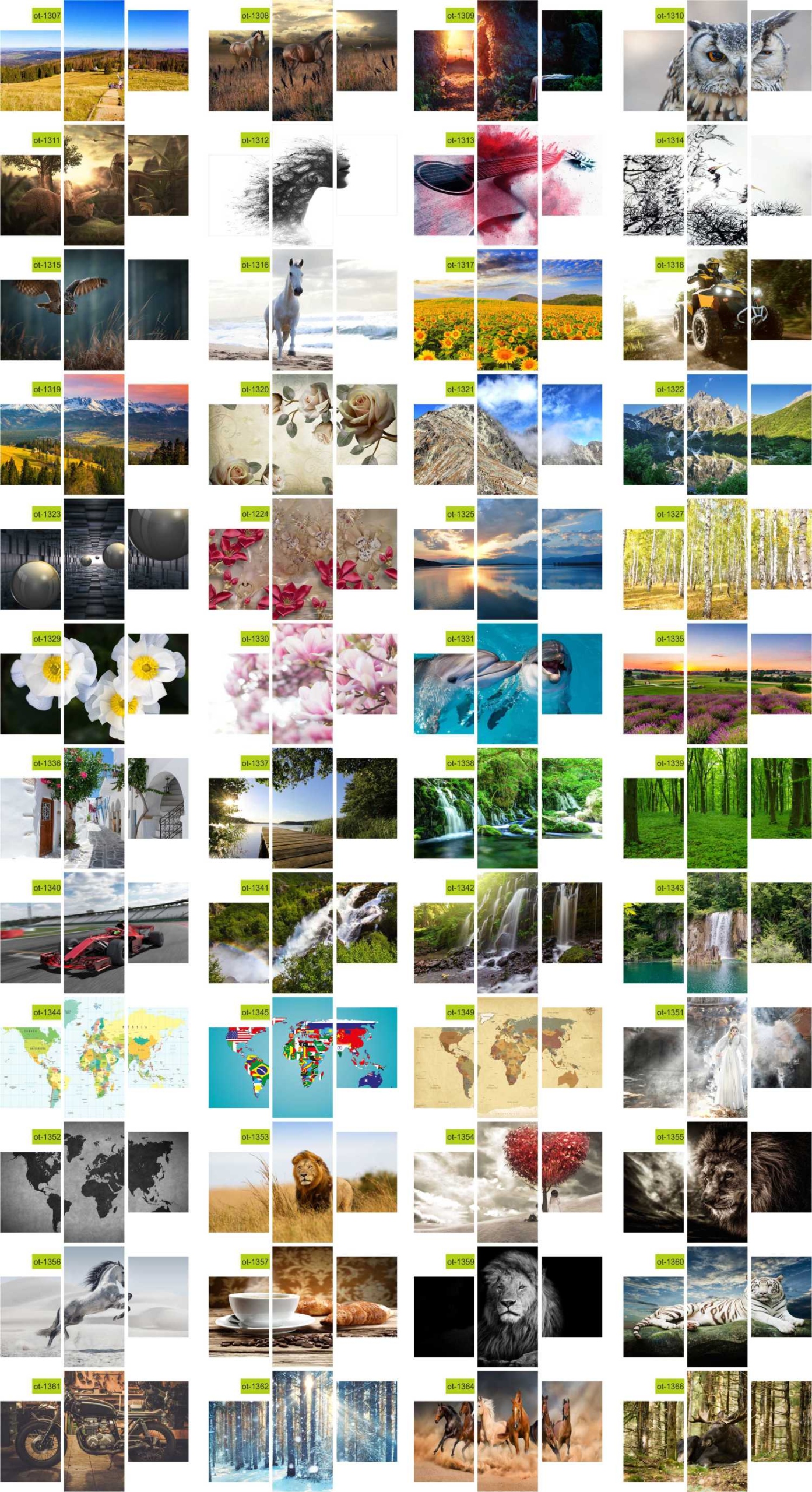 TRYPTYKI OBRAZ NA ŚCIANĘ GÓRA WE MGLE WYBÓR WZORÓW Waga produktu z opakowaniem jednostkowym 1.2 kg