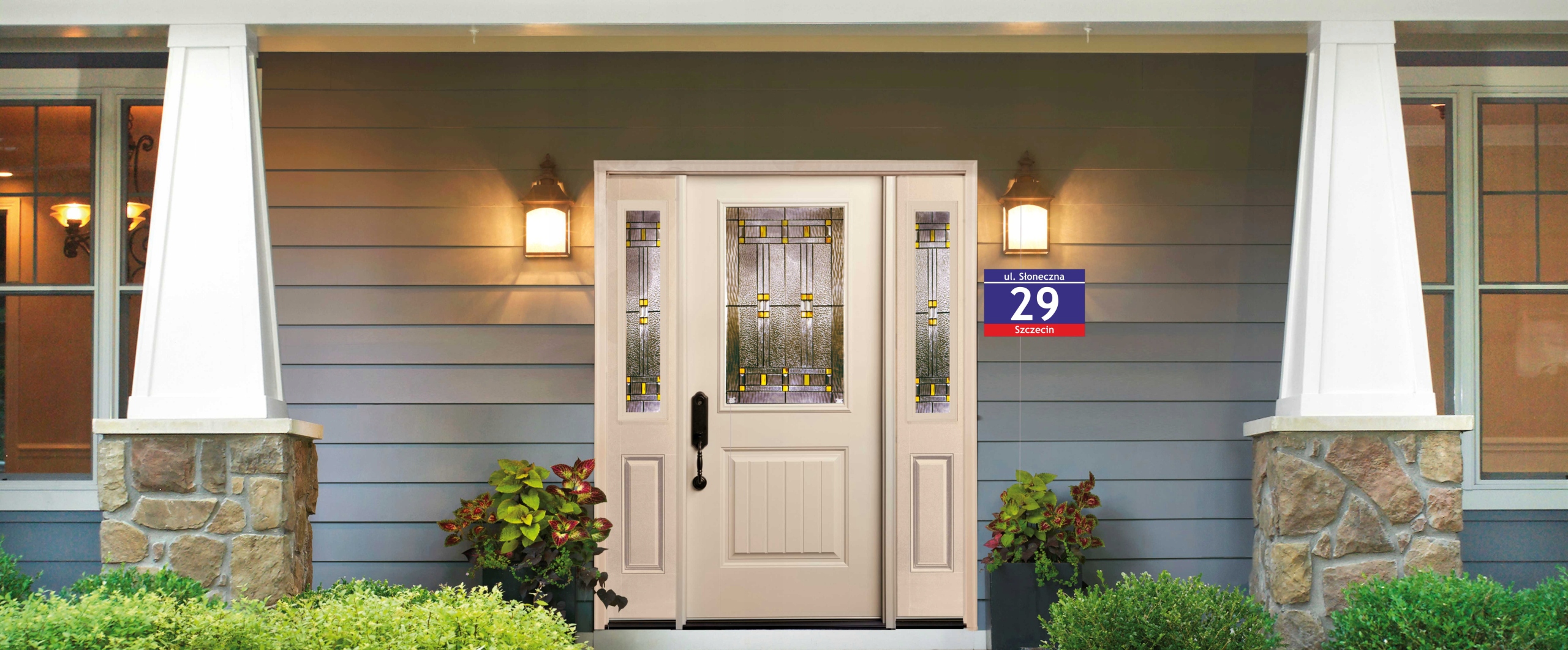 Tablica adresowa z numerem domu 40X30 cm KREATOT Marka B&B