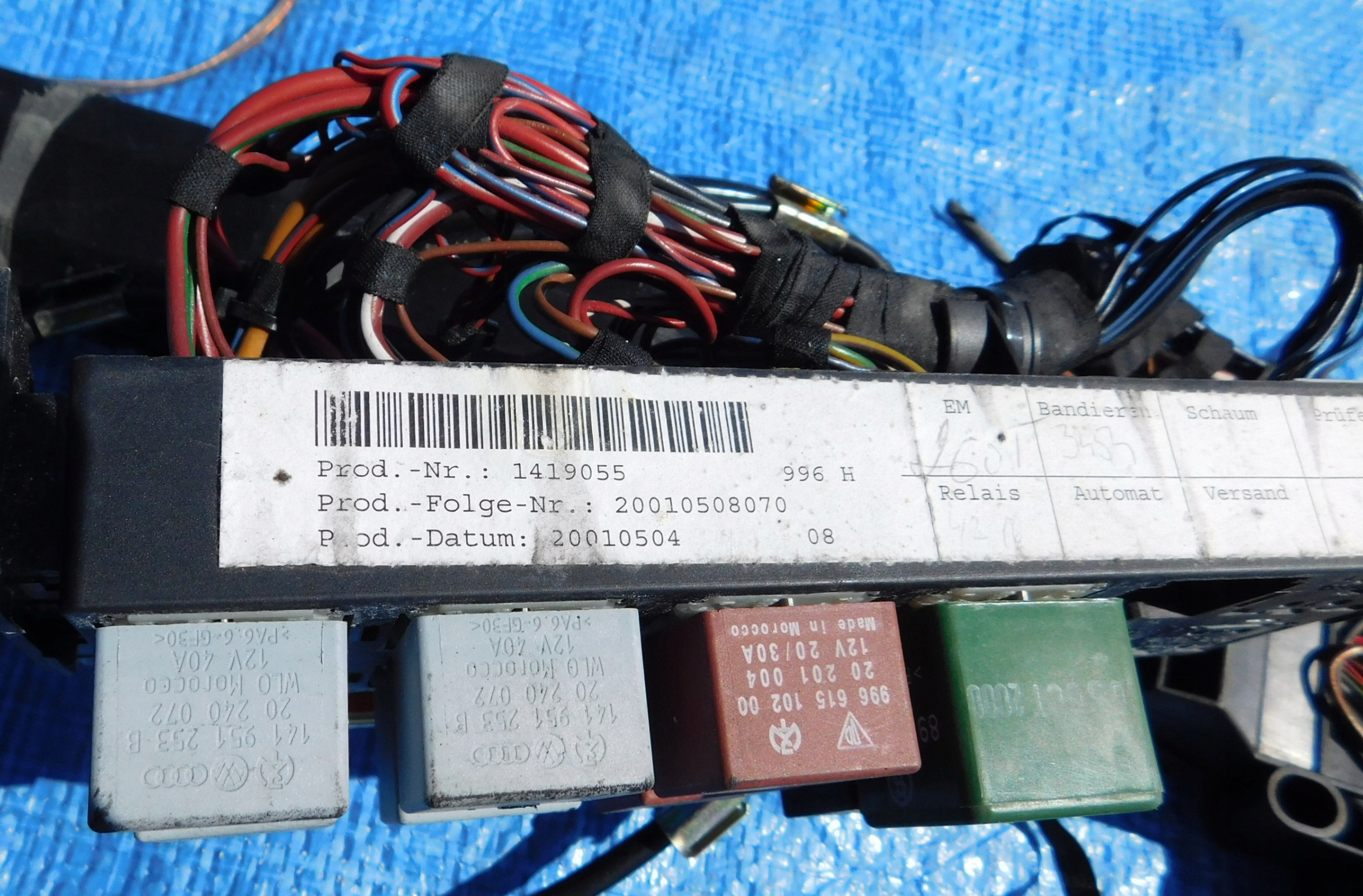 PORSCHE 911 996 3.4 2001 РЕСТАЙЛИНГ шланги проводка коса европа 99661017000