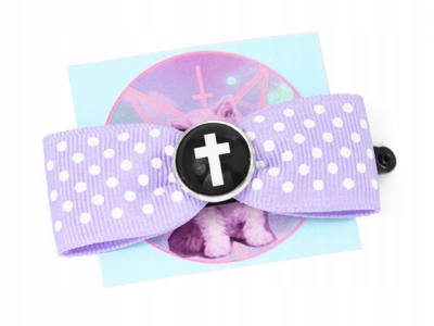 spinka KOKARDKA KRZYŻ pastel goth gothic grunge