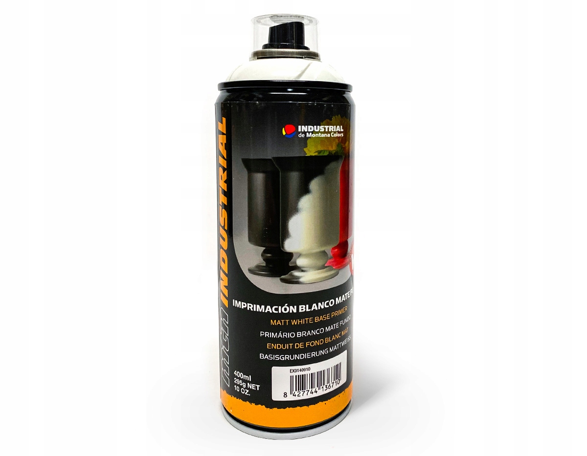 

Podkład Biały Mat spray 400 ml. Mtn Industrial