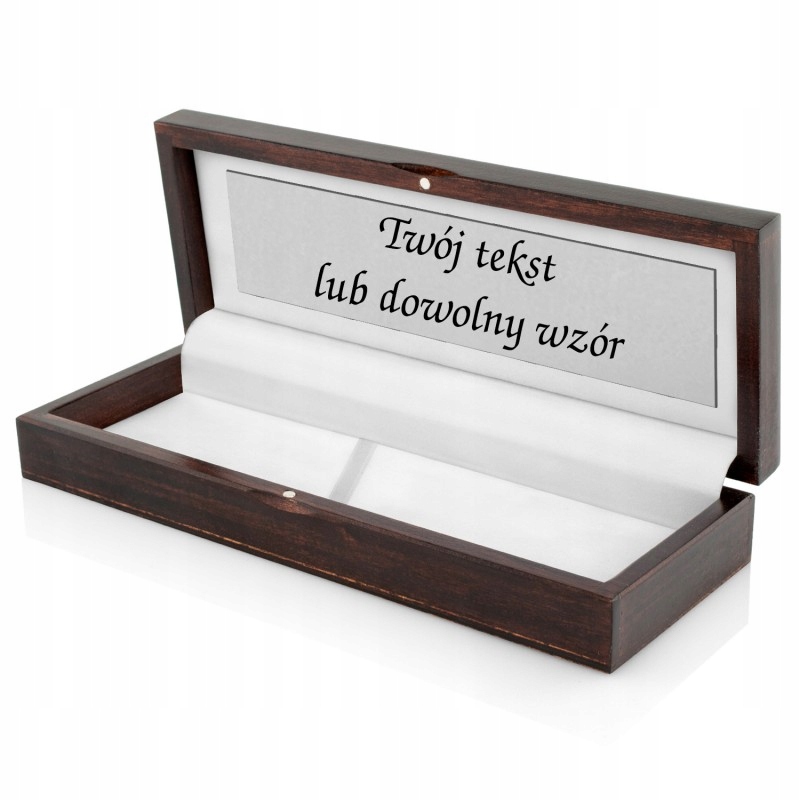 

Pudełko na długopis pióro Grawer Etui Drewniane