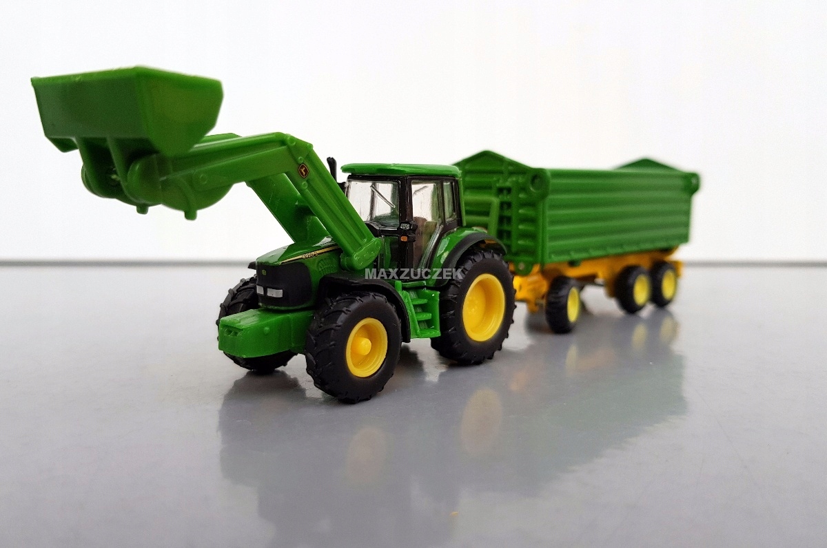 SIKU 1843 TRAKTOR JOHN DEERE PRZYCZEPA 1:87 Marka Siku