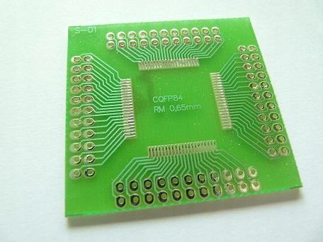 

Płytka S-01 Adapter CQFP84 Raster 0,65mm
