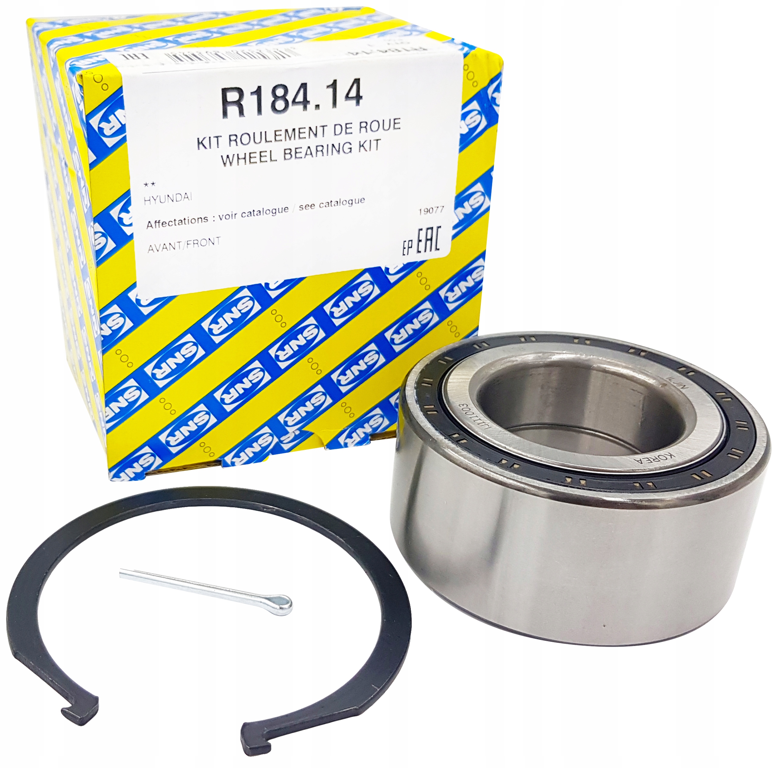 R184.14 - ПОДШИПНИК ПЕРЕДНЕГО КОЛЕСА SNR ДЛЯ KIA SPORTAGE EE SL