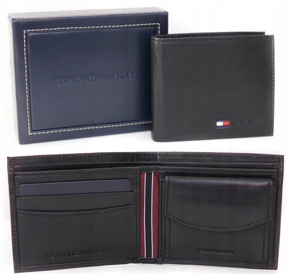 

Tommy Hilfiger Portfel skórzany bilon na monety