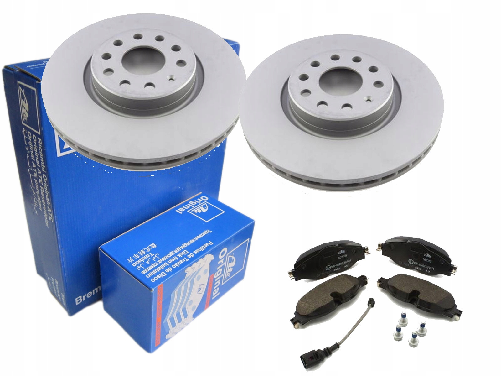 Диски колодки ATE передні VW PASSAT B8 312MM