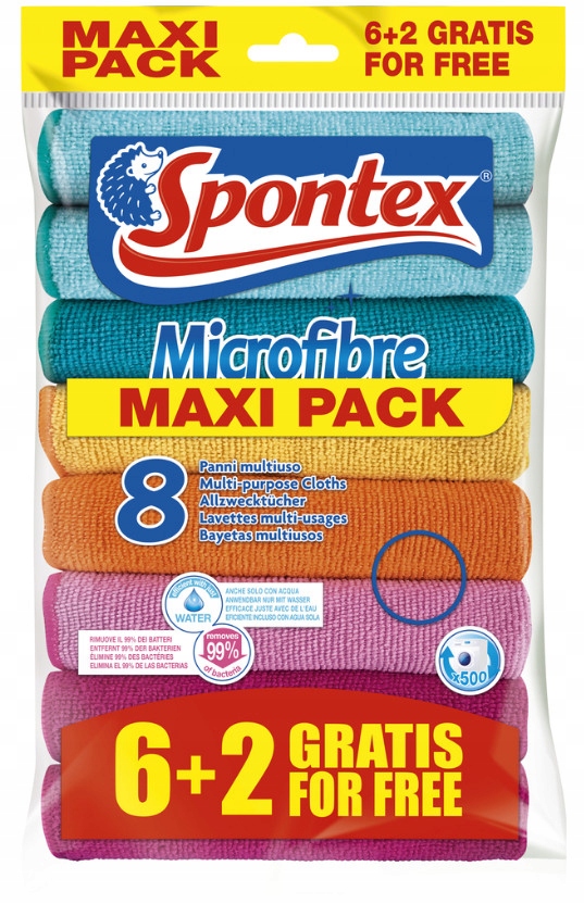 

Ścierka Ścierki z mikrofibry 8 sztuk Spontex