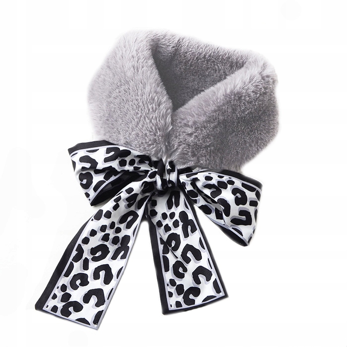 

1 Szal Wiązana Etola Futro Kołnierzyk Wstążka