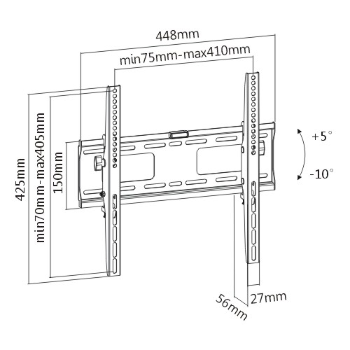 Uchwyt TV LED LCD 37 - 55 CALI Signal Regulowany Marka Signal