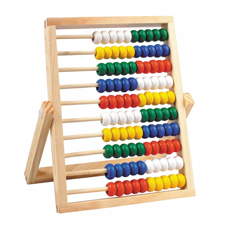 LICZYDŁO DREWNIANE kolorowe EKO stojące 20x16 cm.