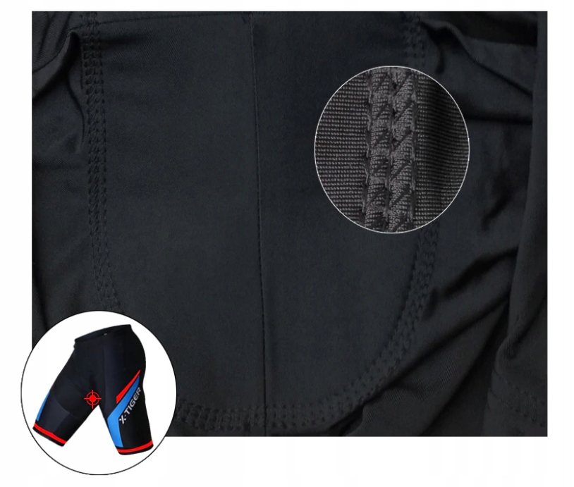 Bielizna NA Rower Spodenki WKŁADKA ŻELOWA X TIGER Model 1