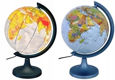 DUŻY GLOBUS PODŚWIETLANY LED WŁĄCZNIK DOTYK 250MM Marka Smukee