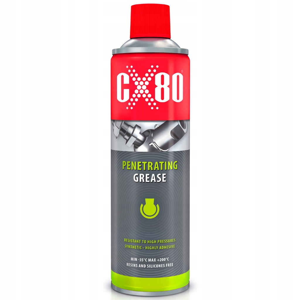 

CX80 Smar Penetrujący Bezbarwny Spray 240°C 500ML