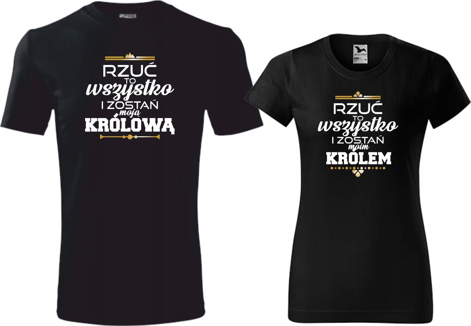 

Zestaw koszulek Walentynki Zostań Moim Królem Wow