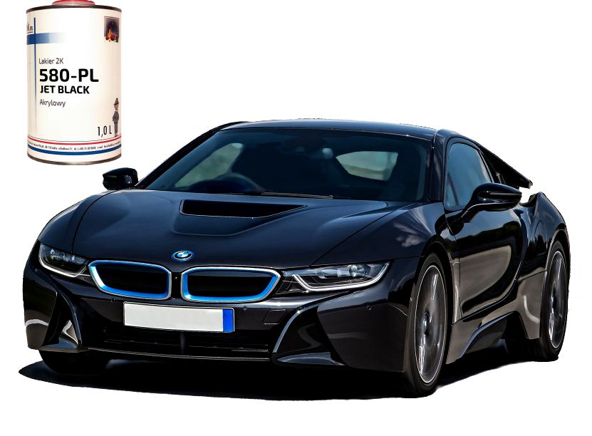 2K акриловый лак для автомобилей черный глубокий 580 3 L