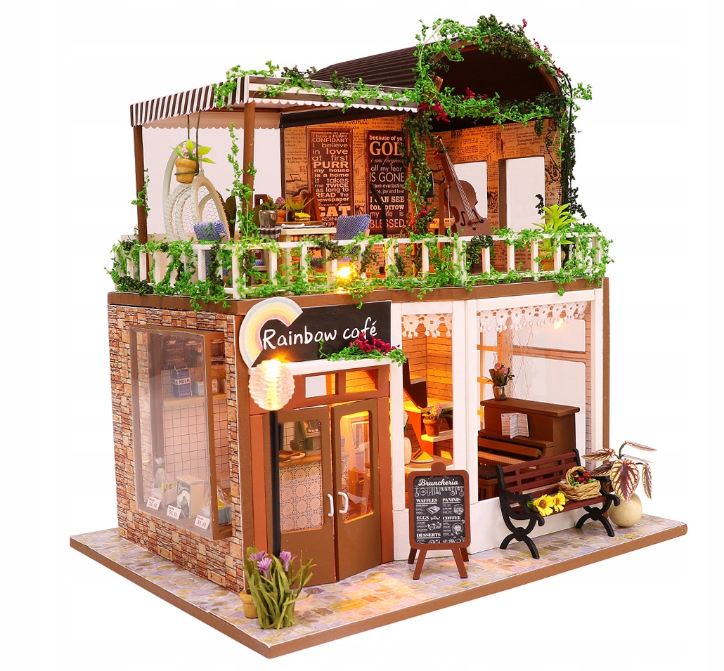 

Miniaturowy domek Kawiarenka pod tęczą