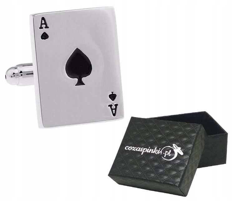 

Spinki do mankietów koszuli As Pik Karta Pudełko