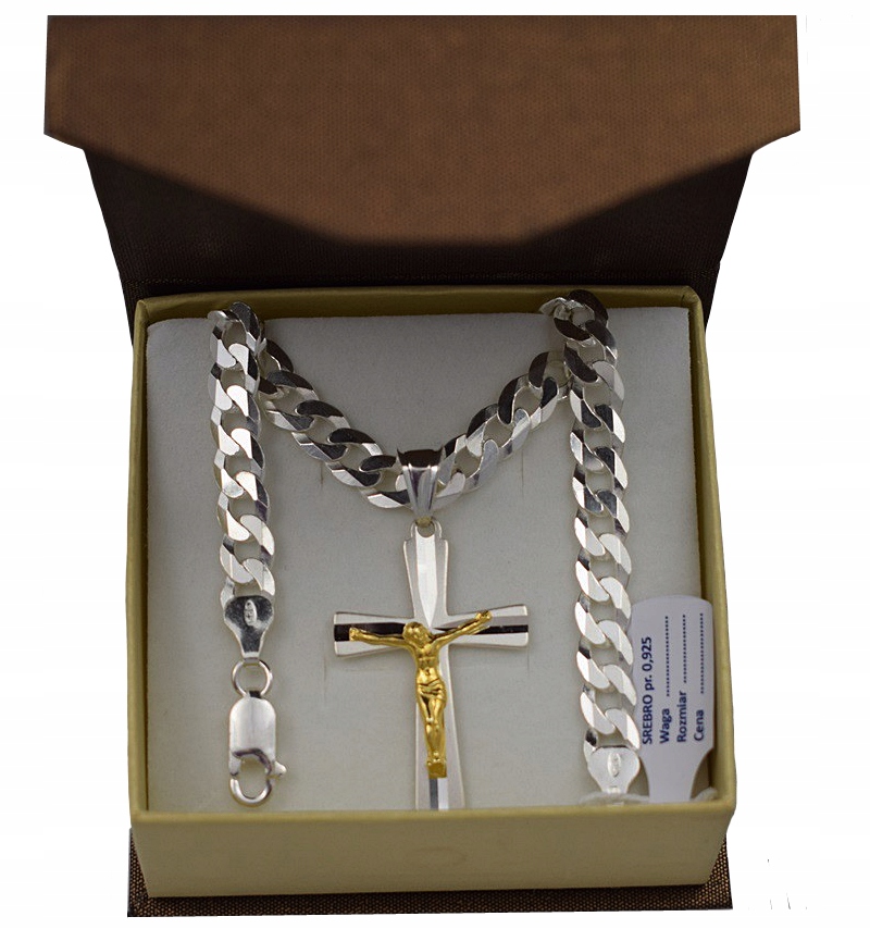 

Łańcuszek Srebrny Z Krzyżykiem 6,50 MM. Grawer