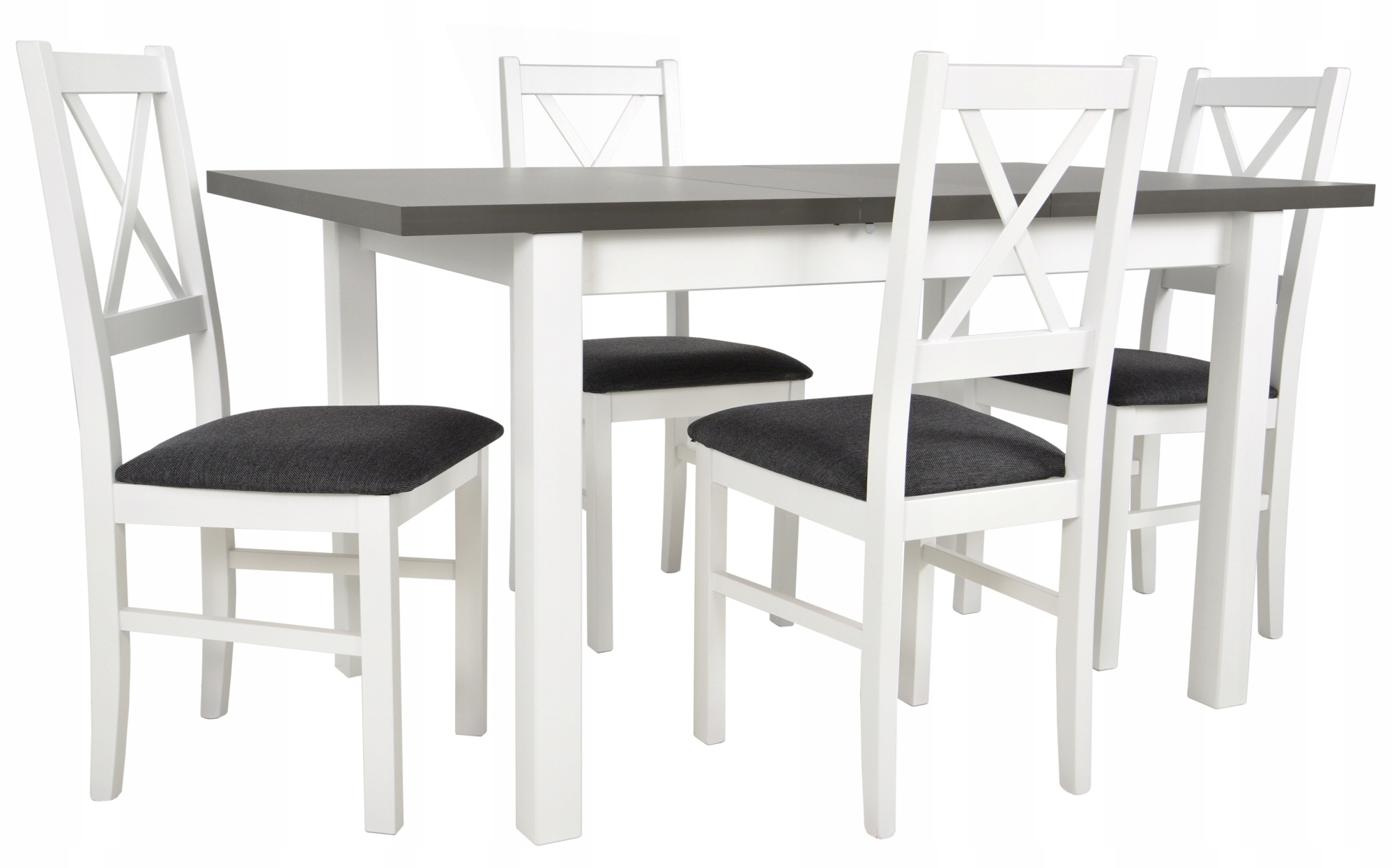 Stół rozkładany kuchenny i 4 krzesła DREWNIANE