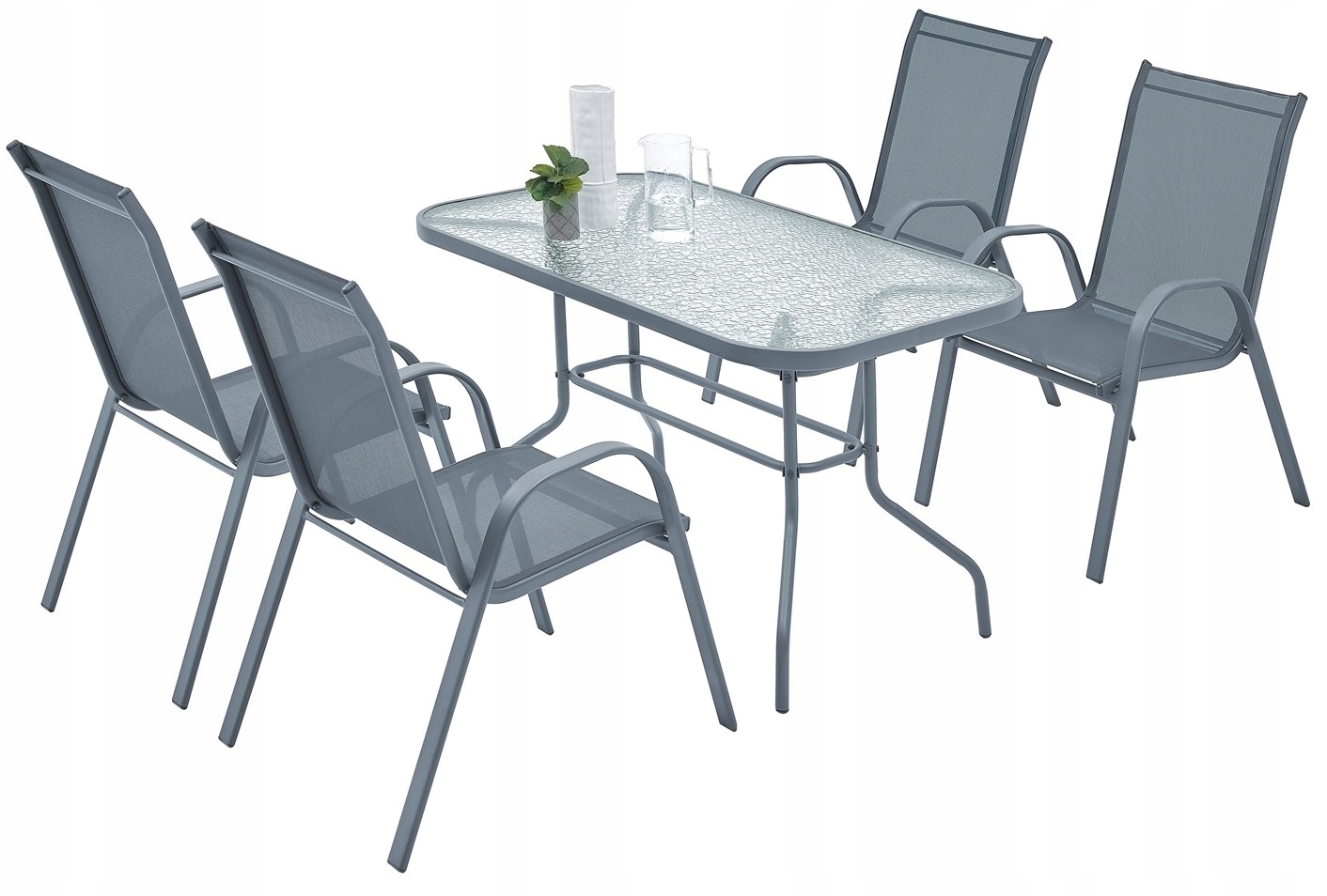 MEBLE OGRODOWE ZESTAW STÓŁ 4+1 NA TARAS BALKON