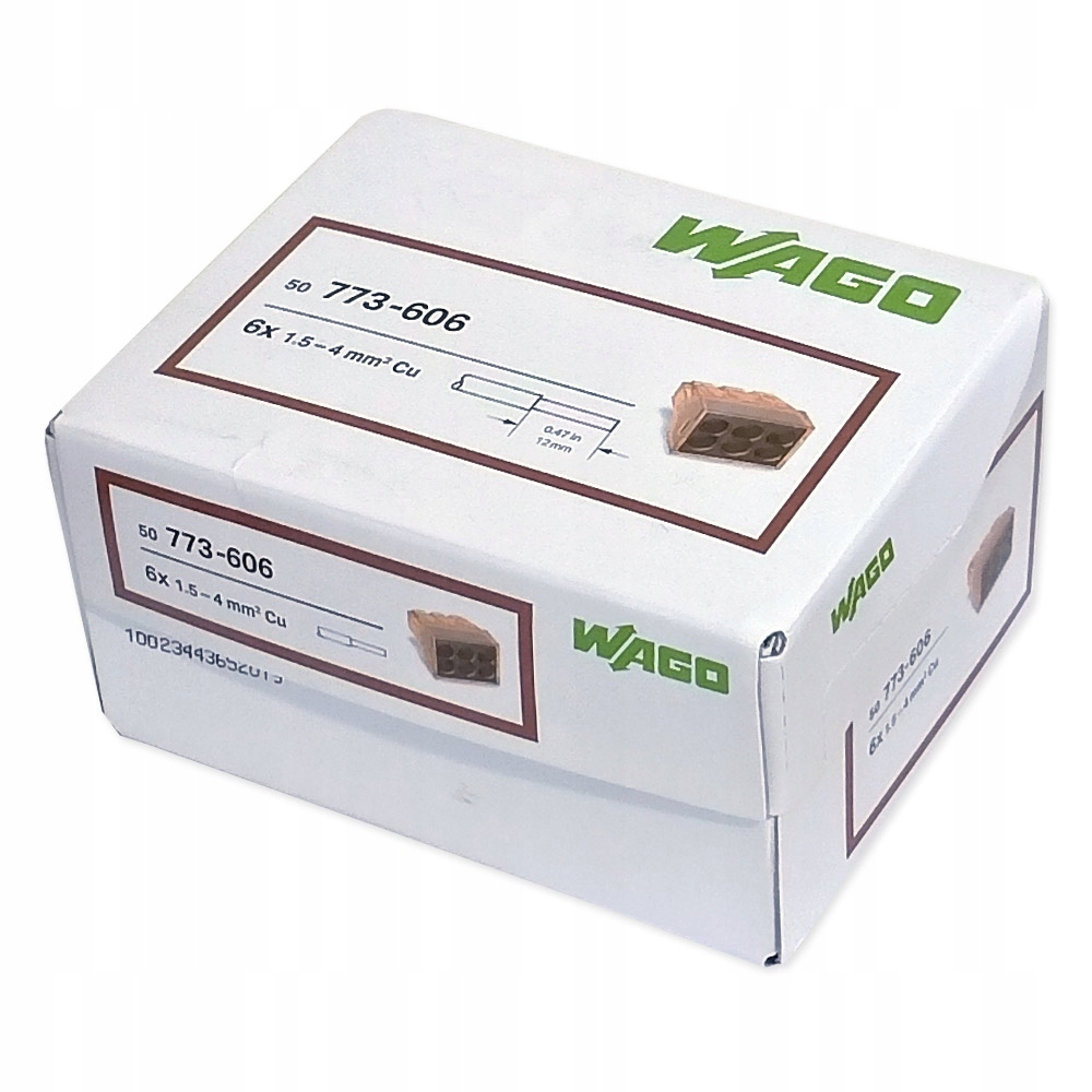 

Szybkozłączka Wago Na Drut 6x1,5-4mm 773-606 50szt