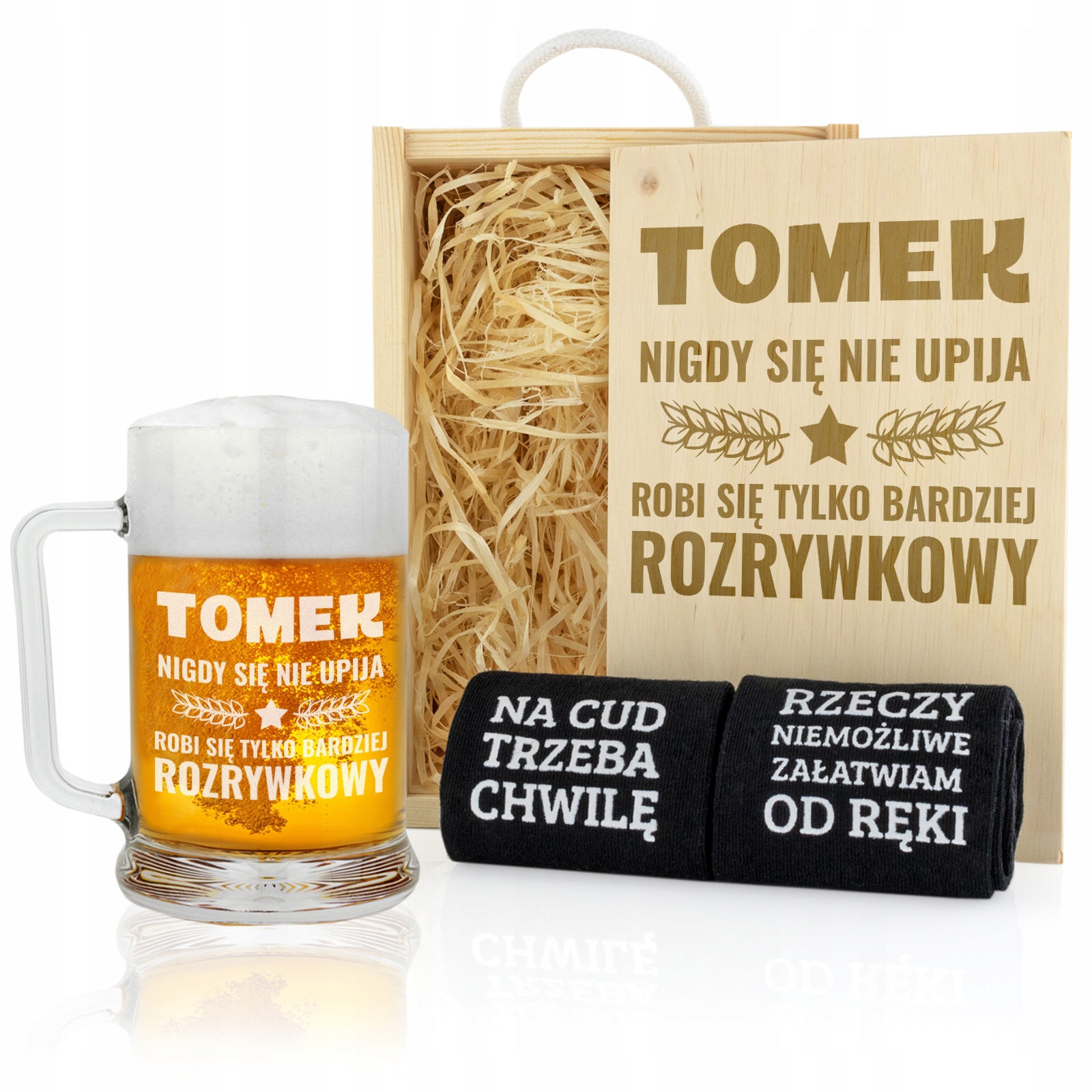 

na dzień chłopaka Kufel skarpety Grawer