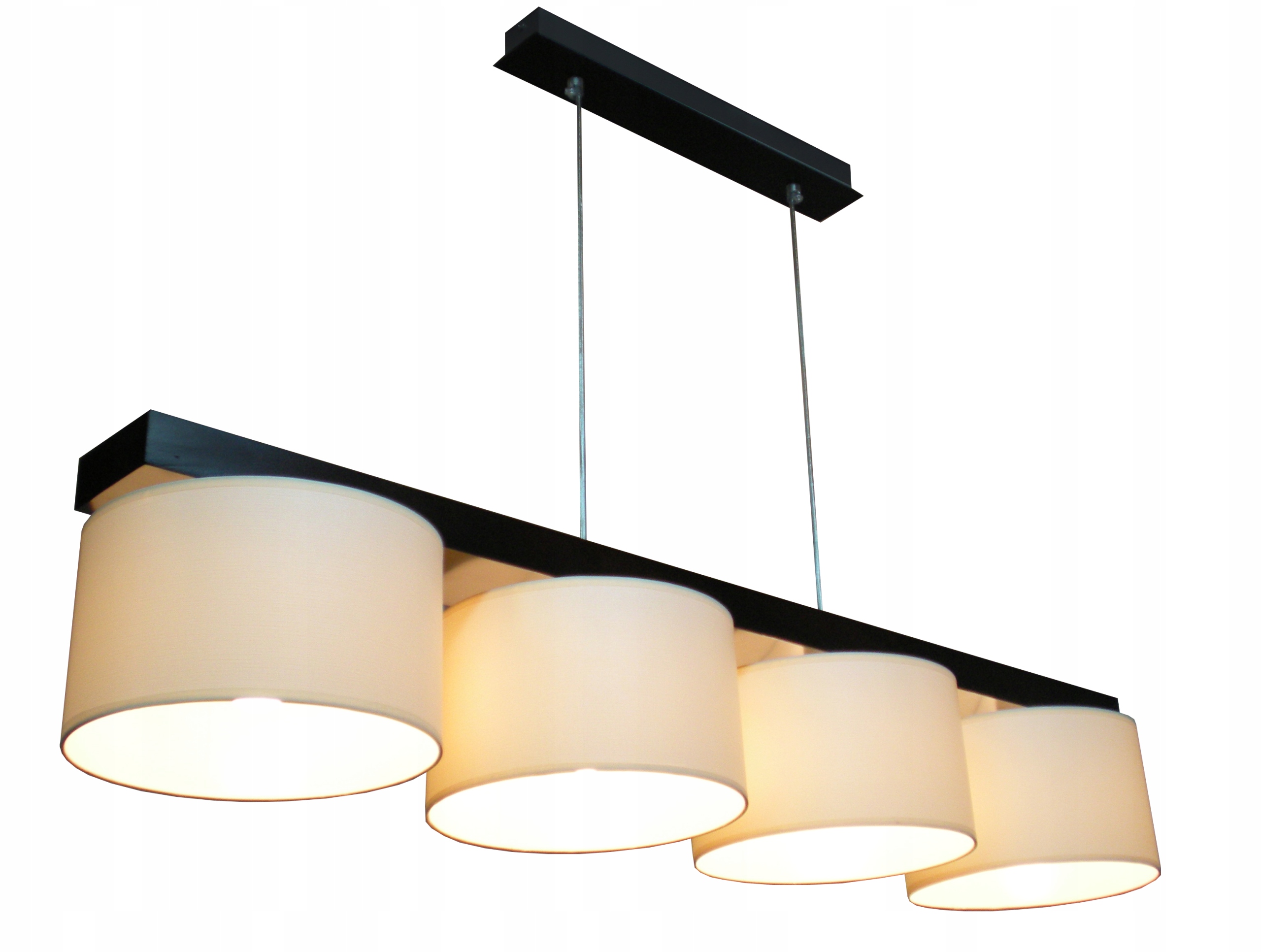 

Lampa Wisząca/sufitowa typ:012-4W Drewno, Abażur!