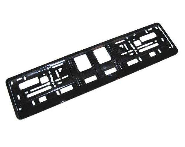 

Ramka pod Tablice Czarna metalizowana Chrom połysk