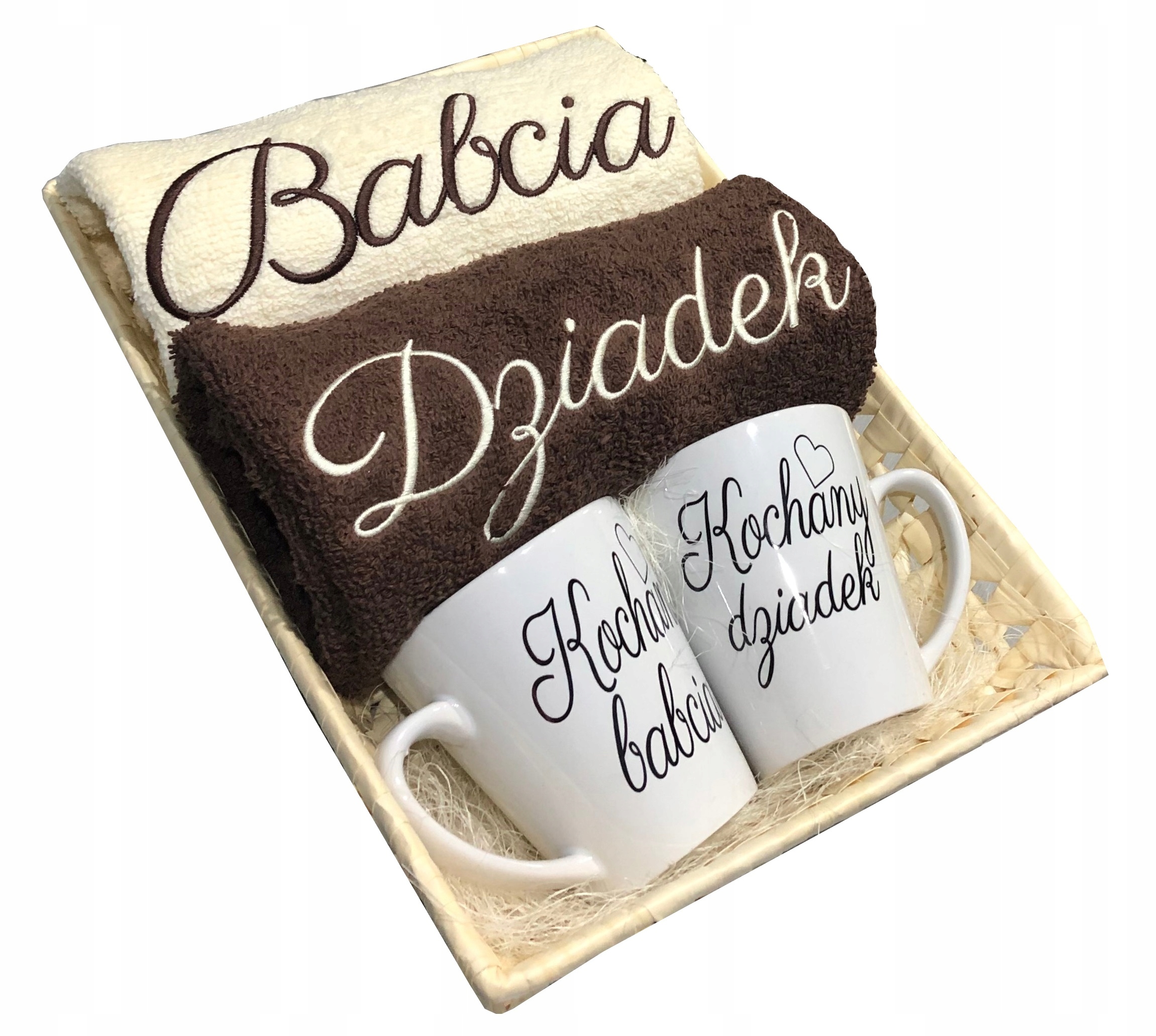 

dla Babci i Dziadka ręczniki kubki zestaw