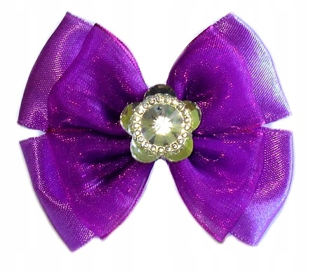 

Satynowo-tiulowe Kokardki Z Oczkiem Na Spinkach