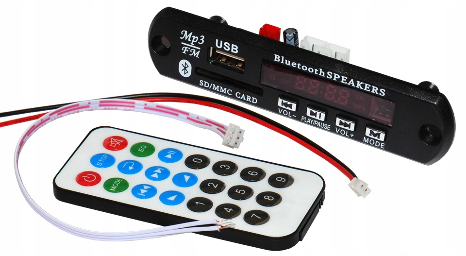 

Moduł odtwarzacz MP3 Usb Sd pilot Fm LCD Bluetooth