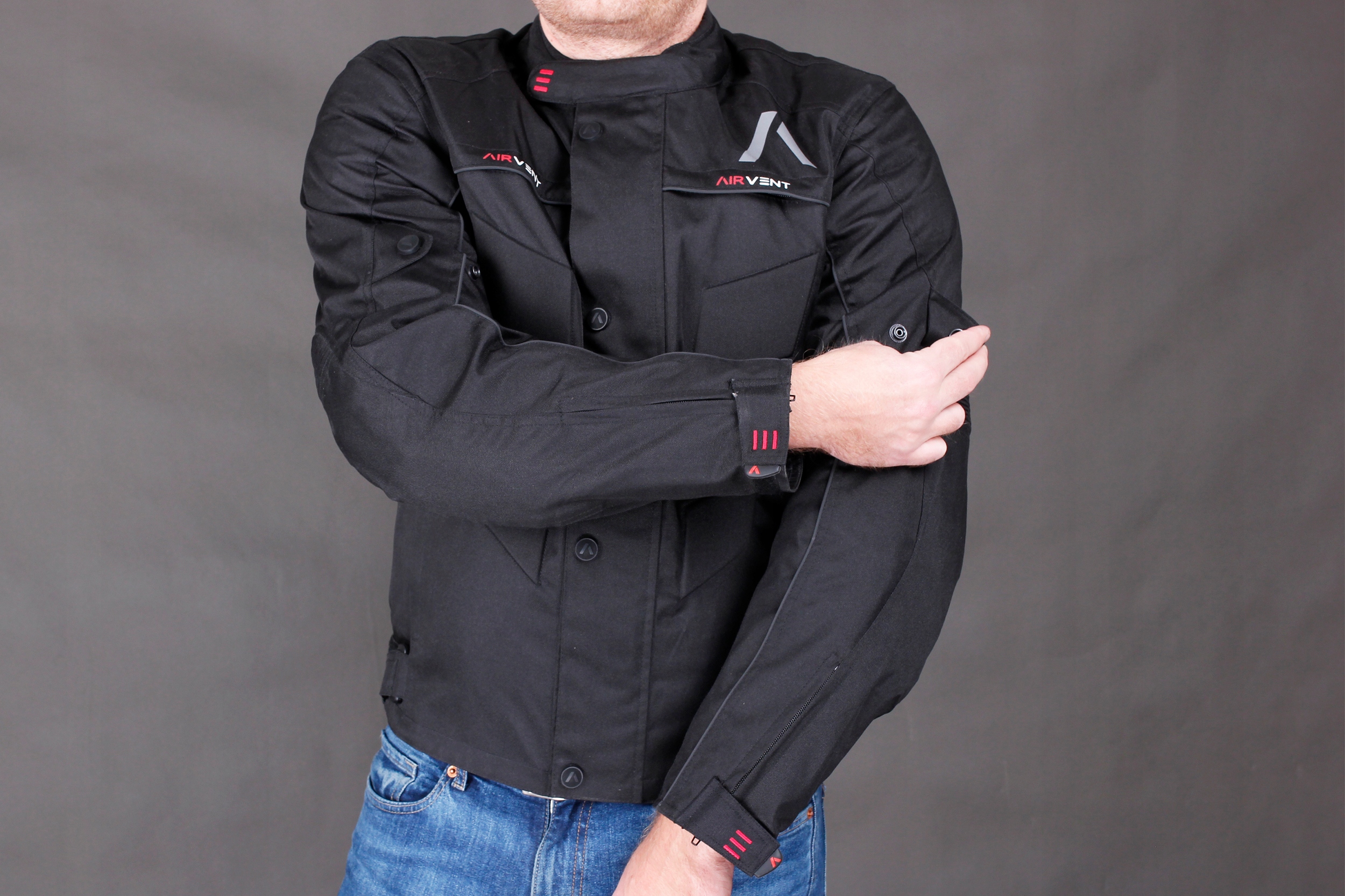 KURTKA MOTOCYKLOWA TEKSTYLN ADRENALINE PYRAMID 3XL Długość rękawa 64-64 cm